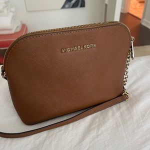Micheal Kors Brown Triangular Purse